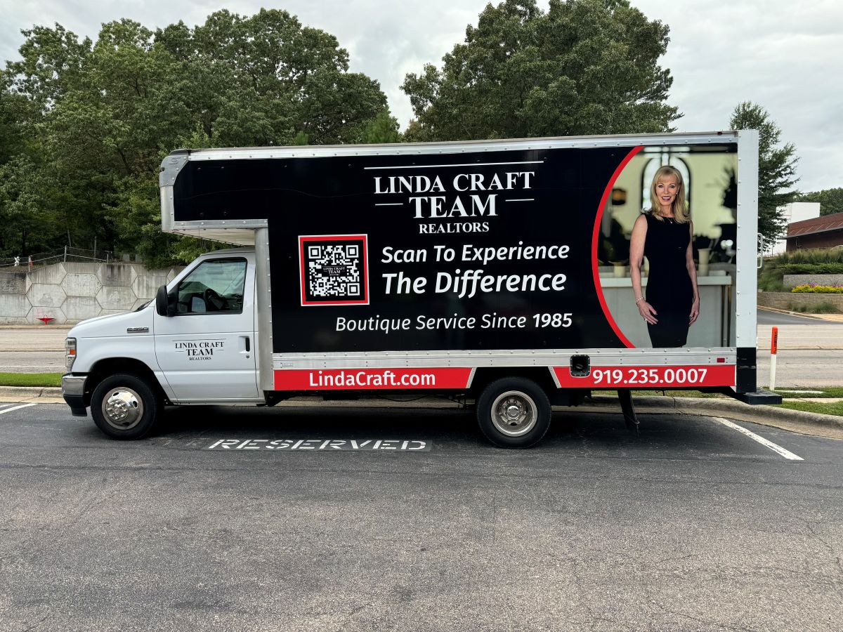 The Linda Craft Team moving truck
