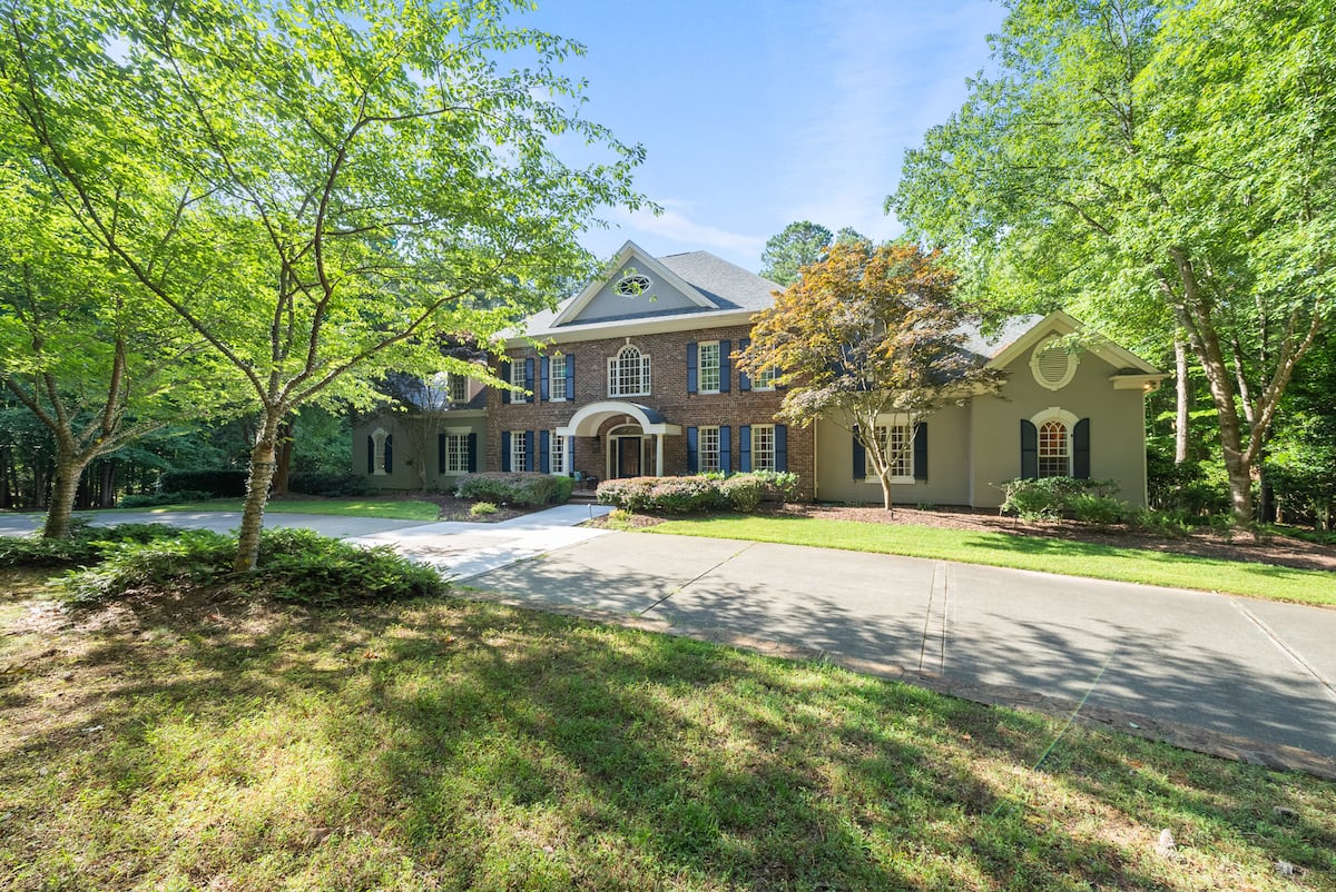 Large brick home