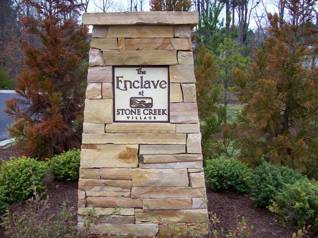 Enclave at Stone Creek Entrance sign